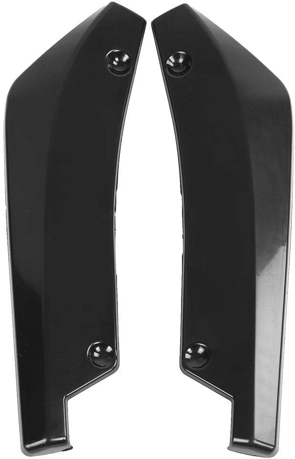 1 Pair Universal Bumper Lip Splitter,Car Modified Rear Bumper Canard Diffuser Spoiler Lip Splitter Fins (Black) - Image 3