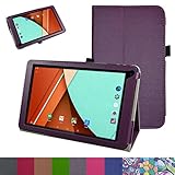 Fusion5 104A GPS Case,Mama Mouth PU Leather Folio Stand Cover for 10.1