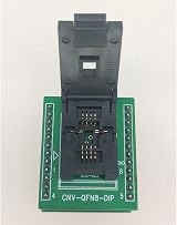 Hopbucan QFN8 DFN8 WSON8 Programming Socket 1.27mm IC 6x8mm ZIF Test Adapter view 5