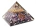 Amethyst Crystal Orgone Reiki Pyramid Kit / Includes 4 Crystal Quartz Energy Points / EMF Protection Meditation Yoga Energy Generator