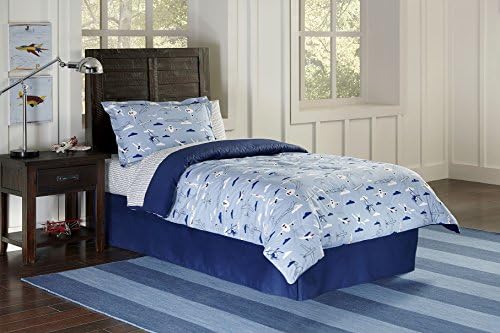Lullaby Bedding 200-YYAIR Airplanes Toddler Cotton Printed Duvet Set