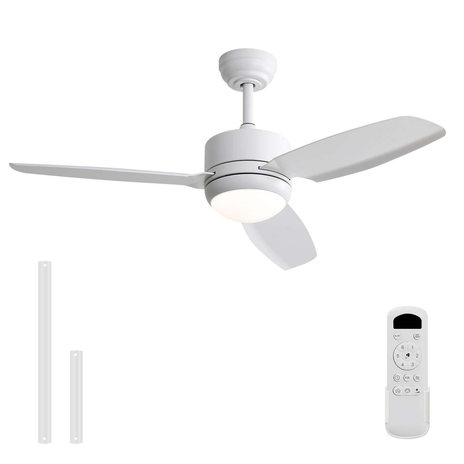 Sofucor 46 inch Ceiling Fans with Lights and
