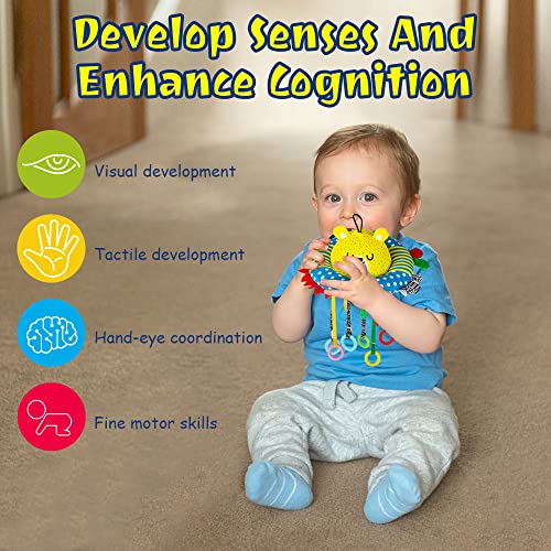 Montessori Toys for 1+ Year Old,Pull String Sensory Toys for Toddlers