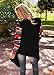 DREAGAL Geometric Print Drape Front Cable Cardigan For Girls Black XX-large