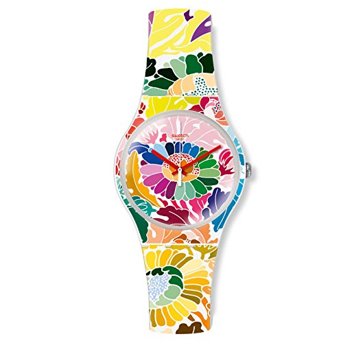 Swatch women s gent suow126 multicolor silicone swiss q…