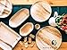 Naturally Chic Palm Leaf Bowls for Rabbits - 4 Inch Untreated Palm Leaf Mini Plates for Bunny, Chewable Treat Dish for Rabbits & Bunnies - 25 Pack Small Bamboo Like Plates