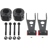BST BSSP 3" Front Lift Spring Spacers 2" Rear Lift Shackles Full Leveling Suspension Lift Kit Bracket Kit Compatible for 1984-2001 JEEP Cherokee XJ 2WD 4WD