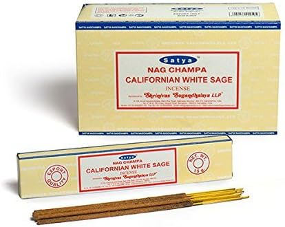Buycrafty Satya Champa Californian White Sage Incense Stick,180 Grams Box (15g x 12 Boxes)