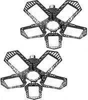 Garage Lights LED Garage Lights - Deformable LED Garage Ceiling Light, LED Shop Light with Multi-Position Panels,...