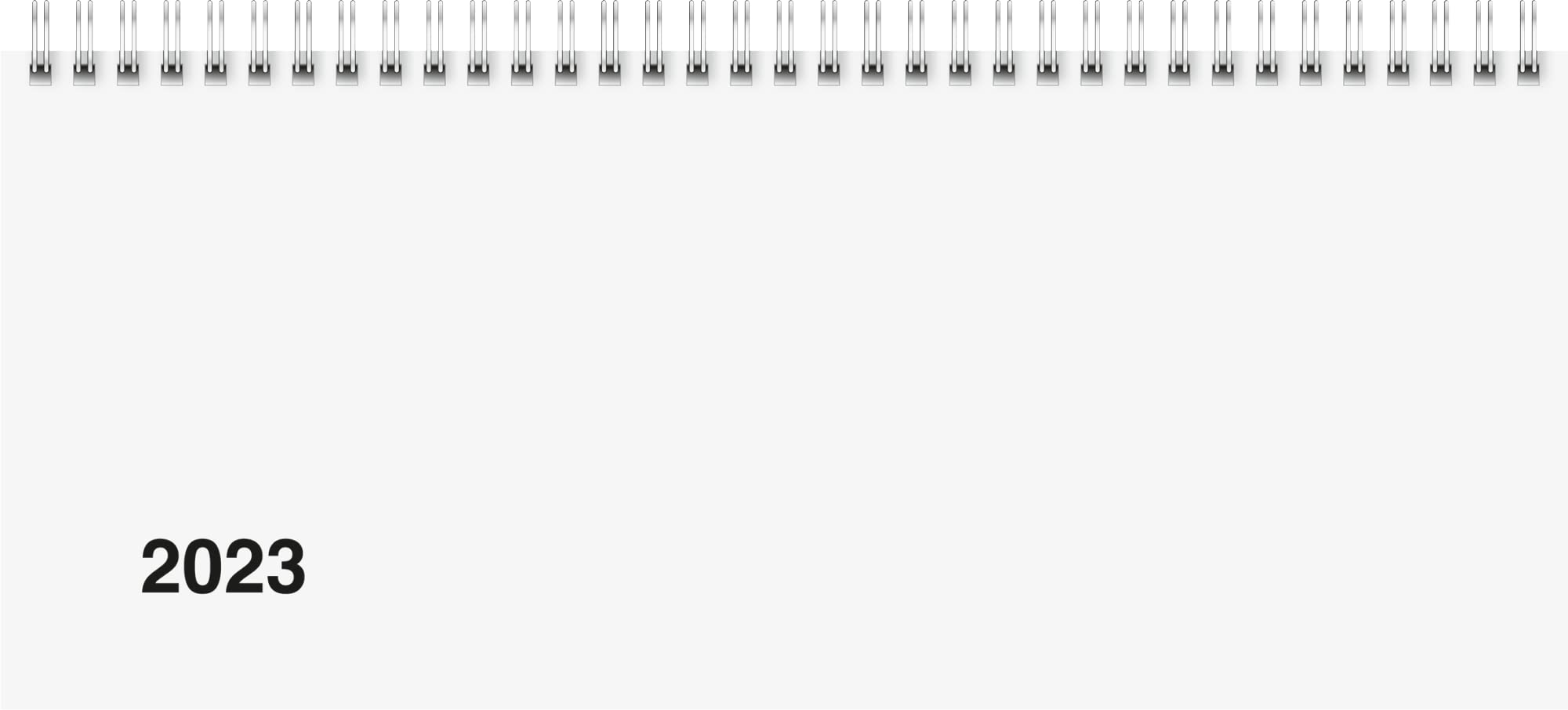 BRUNNEN Weekly calendar model 870 2023 sheet size 28.5 x 12 cm white