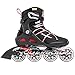 Rollerblade Macroblade 84 Alu 2016 All Around Workout Skate, Black/Red, US Size 13
