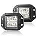 Flush Mount Led Pods Liteway - 5 Inch Spot Flood Combo Beam LED Light Bar - 4800LM Work Driving Lights Off Road for Jeep Trucks Tractor SUV 4x4 ATV UTV - 2 Pack, 1 Year Warranty