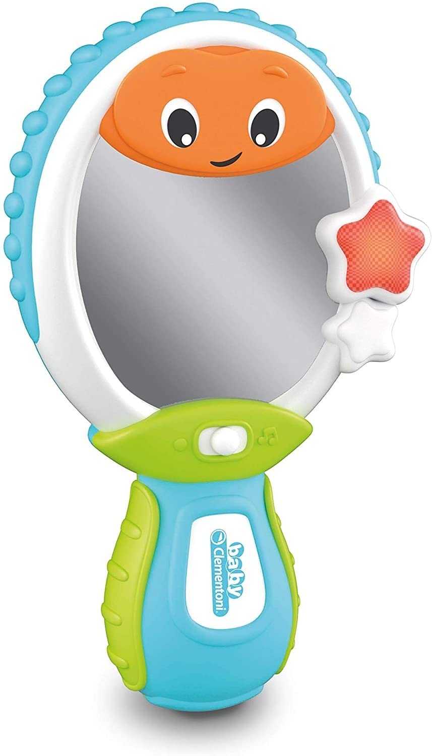 Clementoni - 17329 - Baby Mirror - Early Childhood Toy - Italian Speaking Electronic Toy (Batteries Included), Children 9-36 Months