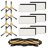 isinlive Accessory Kit Compatible ECOVACS DEEBOT N79S DEEBOT N79 Robotic Vacuum, 15 Pack (1 Main Brush + 6 Filters + 8 Side Brushes)