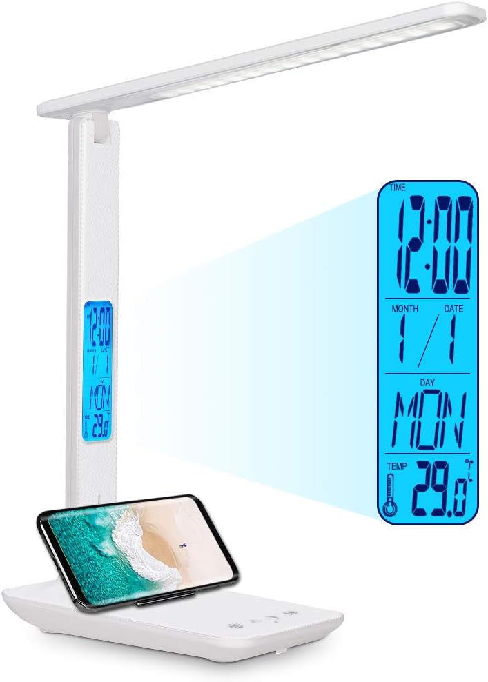 study lamp with clock