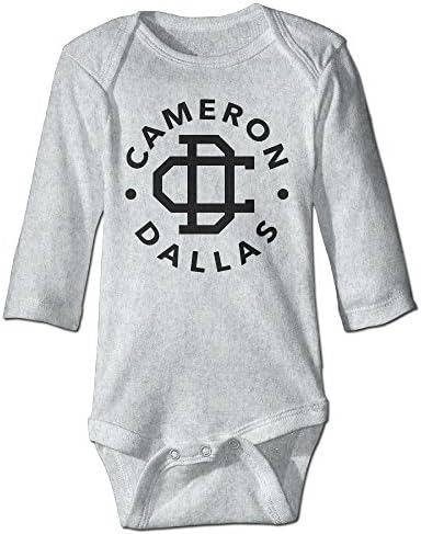 DETED Cameron Dallas Logo Funny Infant Baby's Climb Jumpsuit Size24 Months Ash