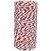 Just Artifacts 12Ply 110-Yards Decorative Bakers Twine for DIY Crafts & Gift Wrapping (1pc, Cherry Red)