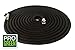 All New 2018 Heavy Duty 150' Black Expandable Garden Hose by Pro Green | Full Warranty | Nickel Plated Brass Fittings | Nozzle Included