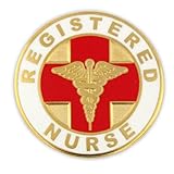 Registered Nurse RN Medical Lapel Pin