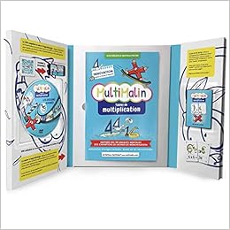 MultiMalin - tables de multiplication (coffret contenant 1 livret, 1 DVD et 1 jeu de cartes) Livres,Scolaire et Parascolaire,Primaire