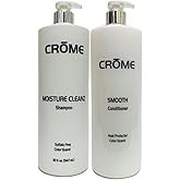 Crome Moisture Cleanz Shampoo & Smooth Conditioner 32oz Duo