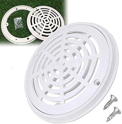 8 Inch Swimming Pool Accessories Round Main Drain Device SP-1030 With Screw ABS Floor Drain Cover Round Main Drain Cover