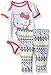 Hello Kitty Baby Girls' 2pc Top and Pant Set, Grey/Pink, 0-3 Months