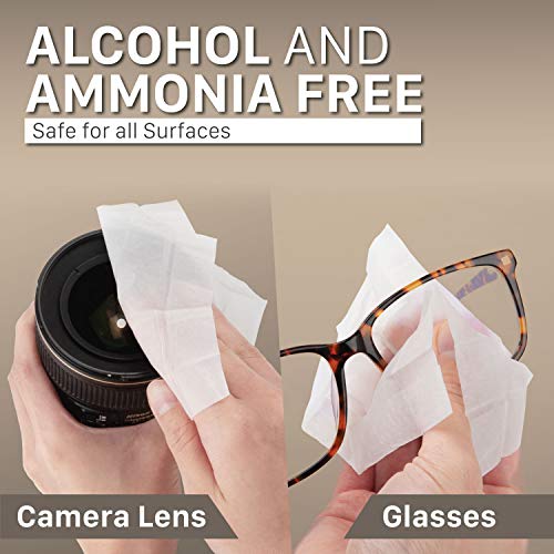 Screen Cleaning Wipes (200 Count), GreatShield Electronic Lens Wipes Anti Fog & Anti Static, Alcohol & Ammonia-Free Screen Cleaner for Eyeglasses, Cellphone, Tablet, Camera Lenses, VR, Keyboard & More - Thumbnail 2
