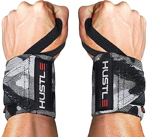 Hustle Athletics Wrist Wraps Weightlifting Best Support For Gym