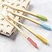 LaBoos Bulk Colorful Kids Bamboo Toothbrushes,Best Nature Manual Travel Toothbrush, New Extra Soft Compact Bristle Gum Toothbrush,Best Toothbrush For Gingivitis And Sensitive teeth (8 PCS)