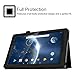 Fintie Dragon Touch 10.1 inch X10 Tablet Case, Premium PU Leather Folio Cover with Stylus Holder for Dragon Touch X10 2017 Edition, Fusion5 104+, IVIEW-1070TPC-II 10.1-Inch Android Tablet, Black