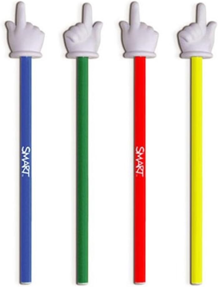 SMART Board Pointers 15", Set of Four (Blue, Red, Green Yellow) RRP £45