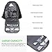 Vbiger Laptop Backpack Casual School Bag Large Capacity Shoulder Book Bag with Charging Port and Headphone Jack for Men and Women (Black)
