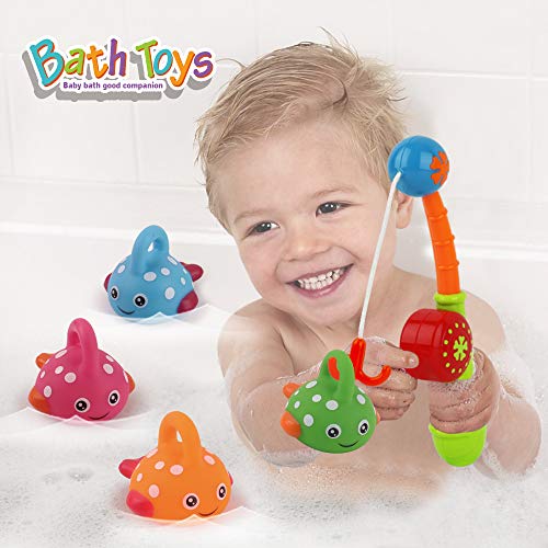 image for Dwi Dowellin Baby Bath Toys Mold Free Fishing Games Water Pool Bathtub