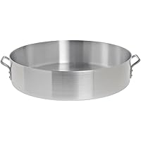 HUBERT Brazier Pan 40 Quart Aluminum - 23 3/5"Dia x 5 1/2"D