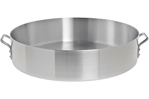 HUBERT® Brazier Pan 40 Quart Aluminum - 23 3/5" Dia x 5 1/2" D
