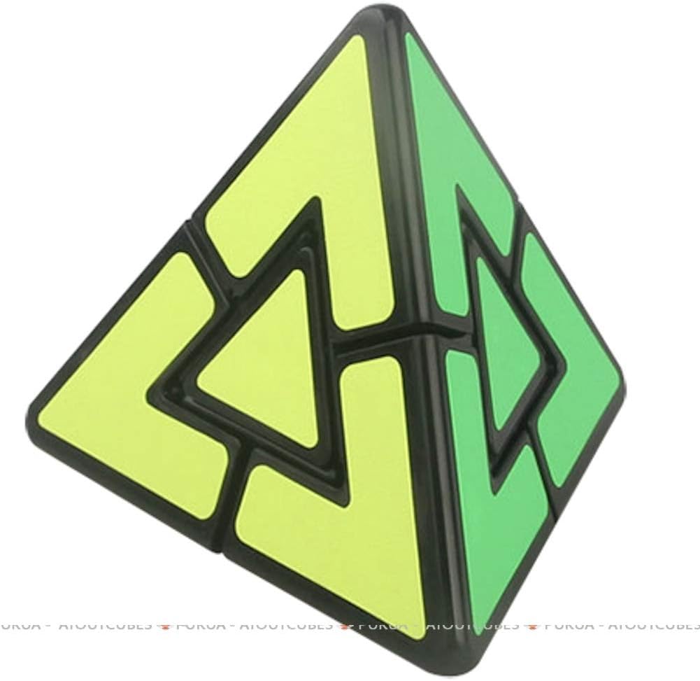 Jiehui Pyraminx Duo Magic Cube Atoutcubes, Noir