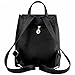 Z-joyee Casual Purse Fashion School Leather Backpack Shoulder Bag Mini Backpack for Women & Girls Black