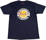 Fender Guitars and Amps Logo T-Shirt, Navy