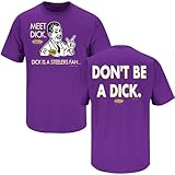 Baltimore Ravens Fans. Don't be a Dick purple T-Shirt (XX-Large)