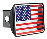 eVerHITCH USA Stainless Steel Embossed Flag Metal