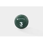 Balanced Body Weighted Pilates Ball for Home Exercise Equipment or Studio, 3 Pounds, 3 1/2-Inch Diameter, Green