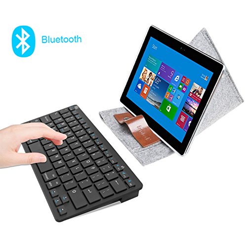Rii bt09 ultra slim portable wireless bluetooth keyboar…