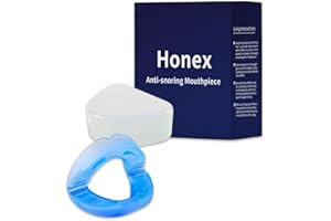 Honex Anti Snore Mouthpiece - Side Sleeper-Friendly, Universal Fit, Premium Material for Snoring Reduction & Teeth Grinding P