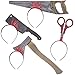 PREXTEX 4 Piece Halloween Horror Hair Bands Best Zombie Headbands Halloween Decorations