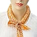 JellyBeadZ Brand - Hydrating Water Bead Neck Bandana -Cooling Sports Scarf - Orange Bandana Pattern