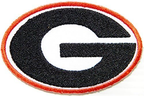 Georgia Bulldogs NCAA Football Logo Sign Patch Iron on Applique Embroidered Sew