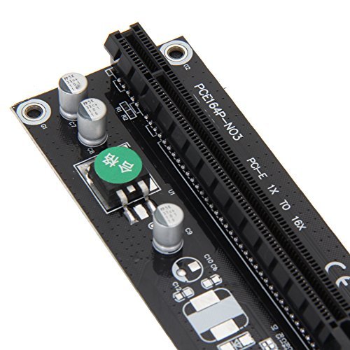 PCI-E 1X to 16X Express Mining Extender Riser Card Adapter with 30cm USB 3.0 Power Cable