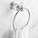 Kabter Crystal Series Brass Bathroom Hand Towel Ring, Polished Chrome