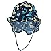 Baby Toddler Infants Kids Sun Hat UPF 50+ UV Protection Hats Adjustable Bucket Cap with Neck Flap for Summer Play Beach Swim Dinosaur Blue 6-12 Months